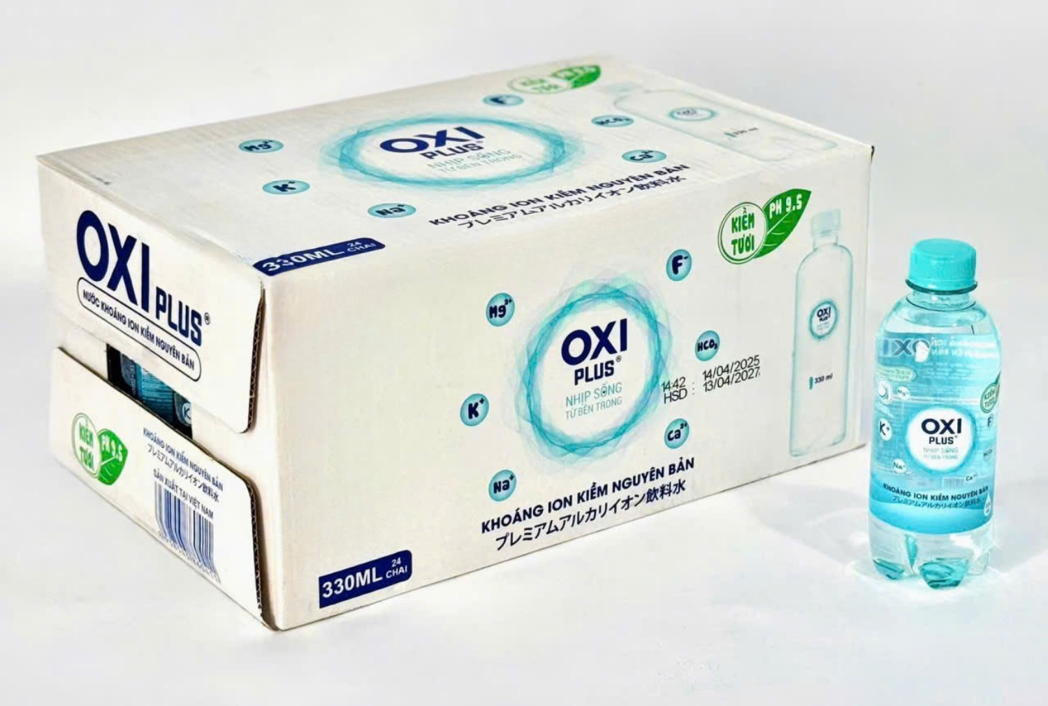 Nước ion kiềm oxiplus 350ml