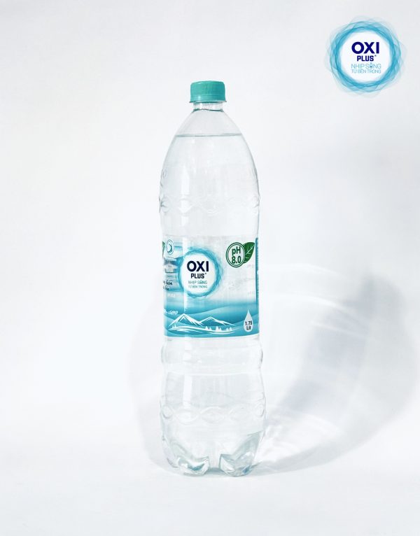 NƯỚC KHOÁNG KIỀM NGUYÊN BẢN OXI PLUS pH 8.0 - 1 lít 75 - Thùng 12 chai