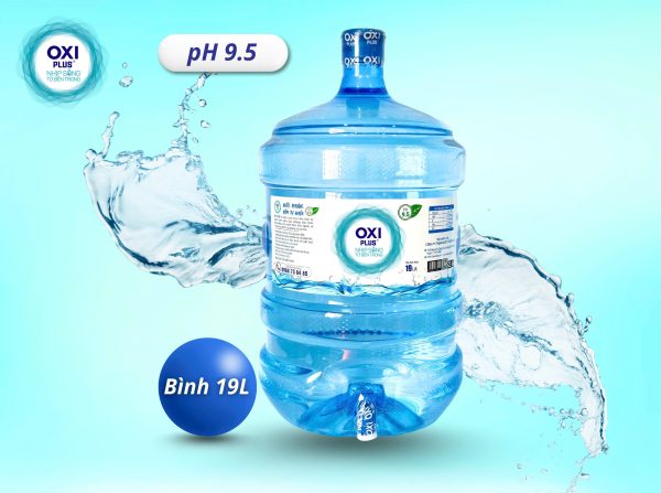 NƯỚC KHOÁNG ION KIỀM NGUYÊN BẢN OXI PLUS - pH 9.5 - Bình 19L