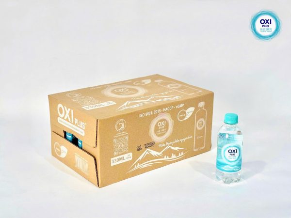 NƯỚC KHOÁNG KIỀM NGUYÊN BẢN OXI PLUS pH 8.0 - 330ml - thùng 24 chai